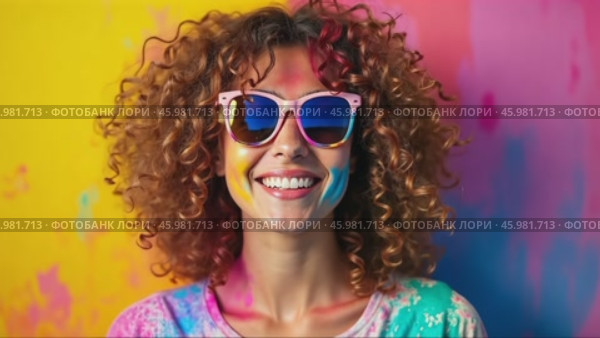 Celebrate Holi With Vibrant Colors and Joyful Traditions in an Eco-Friendly Way. Стоковое AI-видео, аниматор Sergey Grishin / Фотобанк Лори