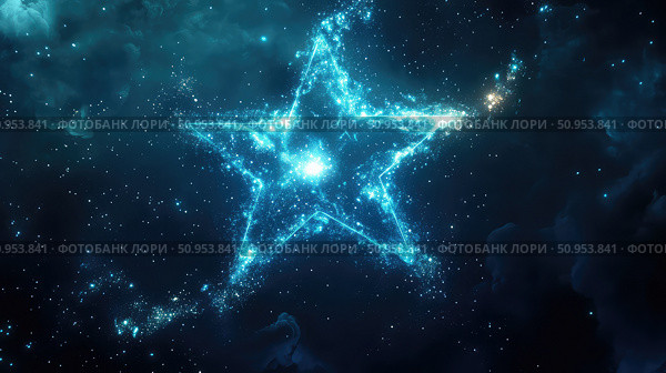 celestial flickering star ai generated. Стоковое AI-изображение, AI-художник Vectorwin / Фотобанк Лори