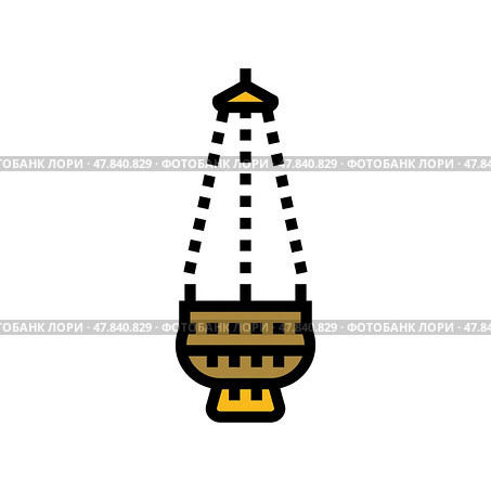 censer byzantine color icon vector illustration. Стоковая иллюстрация, иллюстратор Vectorwin / Фотобанк Лори