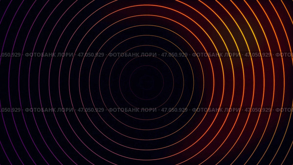 Centralized circles with hypnotic effect on black background. Стоковая иллюстрация, иллюстратор David Kashakhi / Фотобанк Лори