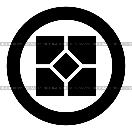 Ceramic tile paving slab icon in circle round black color vector illustration image solid outline style simple. Ceramic tile paving slab icon in circle round black color vector illustration image solid outline style. Стоковая иллюстрация, агентство Ingram Publishing / Фотобанк Лори