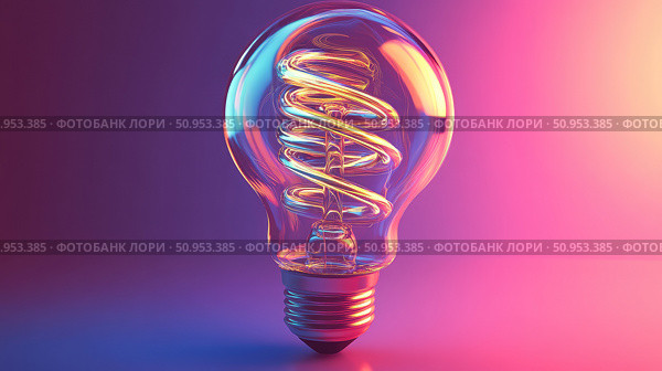 cfl spiraling lightbulb ai generated. Стоковое AI-изображение, AI-художник Vectorwin / Фотобанк Лори