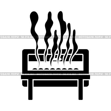 Chafing Dish Icon. Black Stencil Design. Vector Illustration. Стоковое фото, агентство Ingram Publishing / Фотобанк Лори
