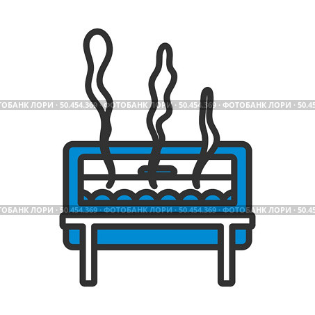 Chafing Dish Icon. Editable Bold Outline With Color Fill Design. Vector Illustration. Стоковая иллюстрация, агентство Ingram Publishing / Фотобанк Лори