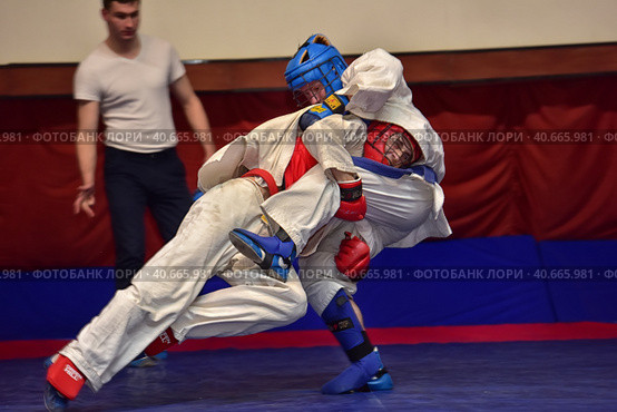 Championship in army hand-to-hand combat (2017 год). Редакционное фото, фотограф Анна Кривицкая / Фотобанк Лори