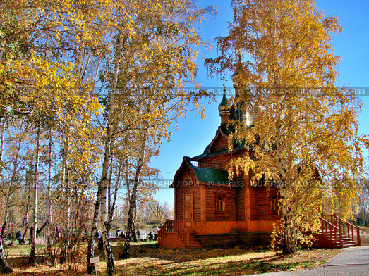 Chapel in Achair monastery, Omsk region, Siberia, Russia (2012 год). Стоковое фото, фотограф Александр Карпенко / Фотобанк Лори