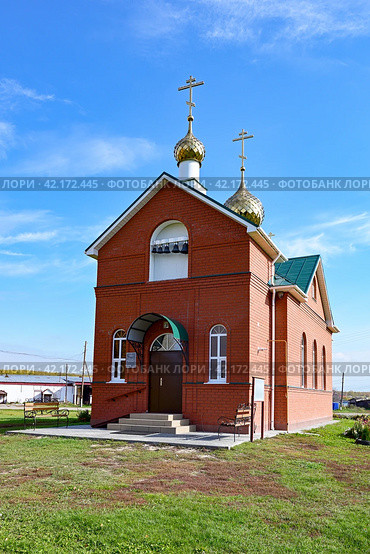 Часовня Петра и Павла. Тюменская область.Упоровский район.  Россия (2023 год). Стоковое фото, фотограф Александр Тараканов / Фотобанк Лори