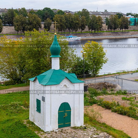Часовня во имя Святой Анастасии (Часовня Анастасии Римлянки). Псков (2019 год). Редакционное фото, фотограф Александр Щепин / Фотобанк Лори
