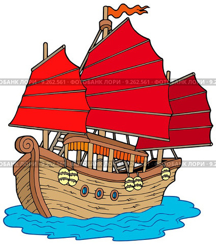 Chinese ship. Стоковая иллюстрация, иллюстратор Klara Viskova / PantherMedia / Фотобанк Лори