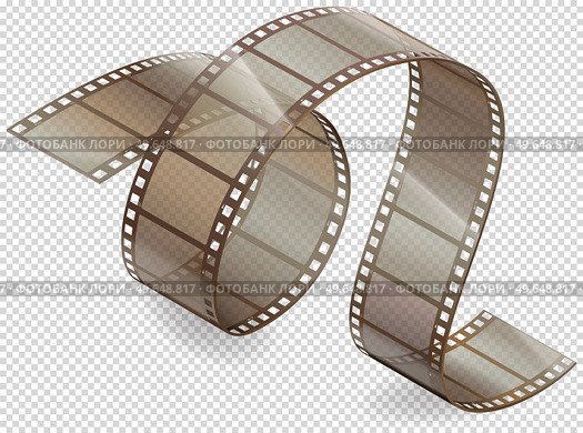 Cinema movie and photography 35 mm film strip template, vector flat element in vintage style. Cinema strip isolated icon with recorded film on tape, cinematography retro photo roll with frames. Cinema movie and photography 35 mm film strip template, vector flat element in vintage style. Стоковая иллюстрация, агентство Ingram Publishing / Фотобанк Лори