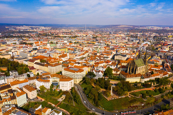 Cityscape of Brno, Czech Republic. Стоковое фото, фотограф Яков Филимонов / Фотобанк Лори