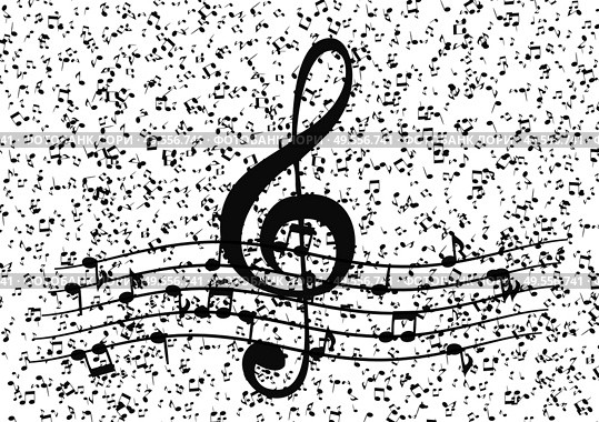 Classical musical notes with treble clef. Vector Illustrator. EPS10. Classical musical notes with treble clef. Vector Illustrator. Стоковая иллюстрация, агентство Ingram Publishing / Фотобанк Лори