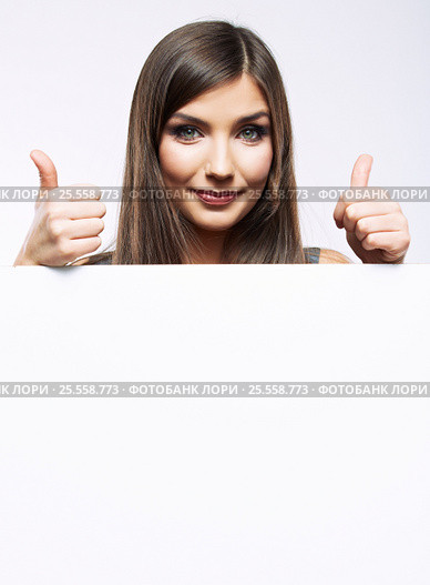 Close up business woman portrait. White background female portr. Стоковое фото, фотограф sheftsoff / Фотобанк Лори