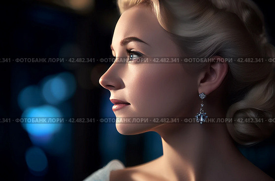 Close up image of dreamy Cinderella face. Generate ai. Стоковое AI-изображение, AI-художник Иван Рябоконь / Фотобанк Лори
