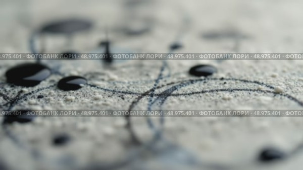 Close-up of abstract lines and patterns on a textured surface. The image features a mix of light and dark shades, creating a visually intriguing design. Стоковое AI-видео, аниматор Ольга Невская / Фотобанк Лори