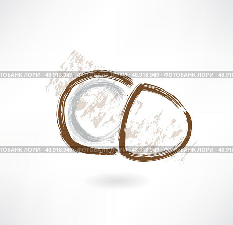coco grunge icon. Стоковая иллюстрация, агентство Ingram Publishing / Фотобанк Лори