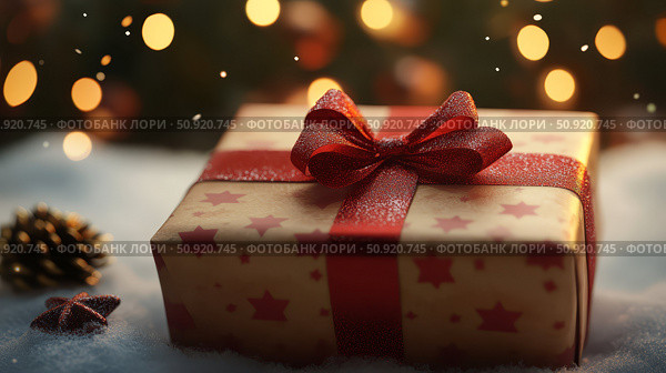 collectible retro christmas gift ai generated. Стоковое AI-изображение, AI-художник Vectorwin / Фотобанк Лори