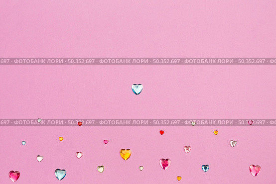 collection decorative heart rhinestones. Стоковое фото, агентство Ingram Publishing / Фотобанк Лори