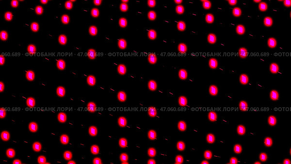 Colorful circles continuously rotating in bending lines, seamless loop. Стоковая иллюстрация, иллюстратор David Kashakhi / Фотобанк Лори