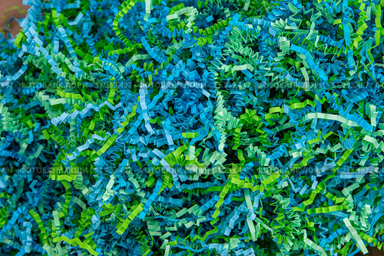 Colorful Paper Shredded for Gift Box Filling. Стоковое фото, фотограф Дмитрий Коростылев / Фотобанк Лори