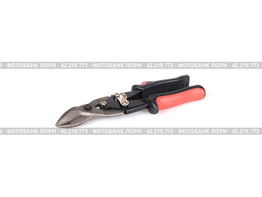 Compound action snips isolated on a white background. Стоковое фото, фотограф Елена  Попкова / Фотобанк Лори