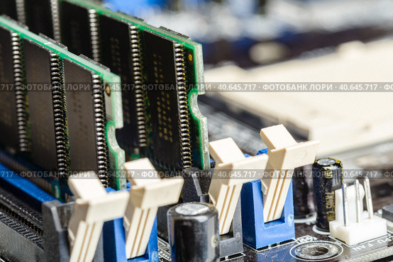 Computerchip, Technology and Electronics Industry. Стоковое фото, фотограф Сергей Толмачёв / Фотобанк Лори