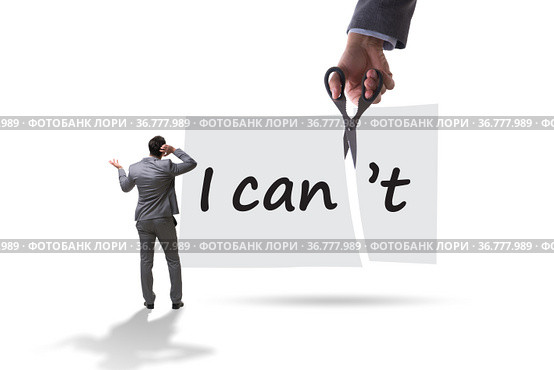 Concept of can and cant. Стоковое фото, фотограф Elnur / Фотобанк Лори