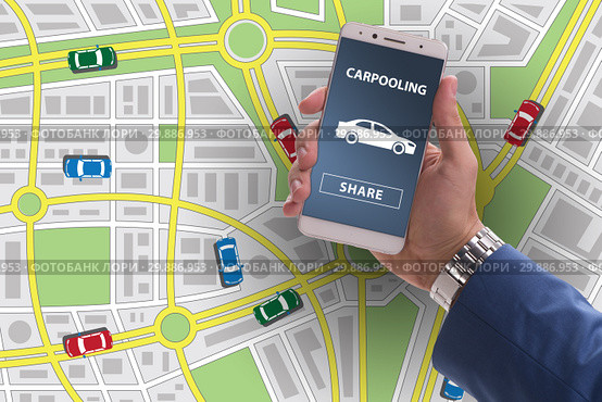 Concept of car ordering online. Стоковое фото, фотограф Elnur / Фотобанк Лори