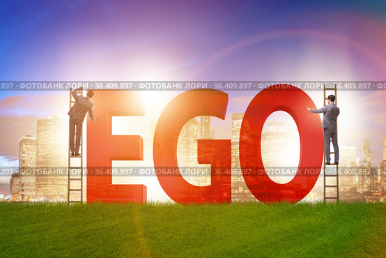 Concept of ego with businessman. Стоковое фото, фотограф Elnur / Фотобанк Лори