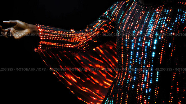 conductive technology textiles ai generated. Стоковое AI-изображение, AI-художник Vectorwin / Фотобанк Лори