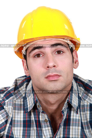 Construction worker. Стоковое фото, агентство Ingram Publishing / Фотобанк Лори