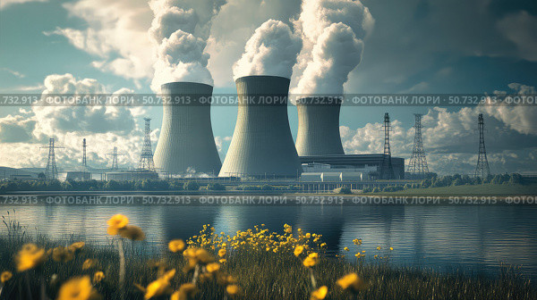 containment nuclear plants. Стоковое фото, фотограф Vectorwin / Фотобанк Лори