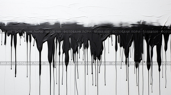 contrast black drips ai generated. Стоковое AI-изображение, AI-художник Vectorwin / Фотобанк Лори