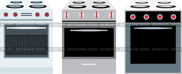 Cookers. three different kinds. Стоковая иллюстрация, агентство Ingram Publishing / Фотобанк Лори