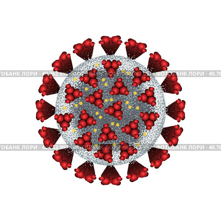 Coronavirus COVID19. Medicine, medical, health. Стоковая иллюстрация, иллюстратор Ольга Головкина / Фотобанк Лори