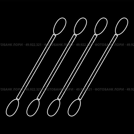 Cotton swabs icon . Стоковая иллюстрация, агентство Ingram Publishing / Фотобанк Лори