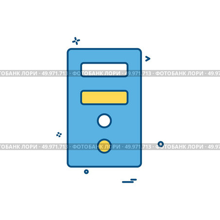 cpu computer motherboard electronic icon vector design. Стоковая иллюстрация, агентство Ingram Publishing / Фотобанк Лори