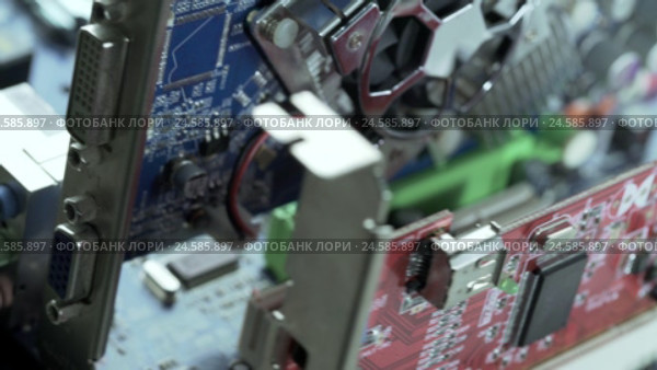 CPU socket close up shot. Стоковое видео, видеограф Гурьянов Андрей / Фотобанк Лори