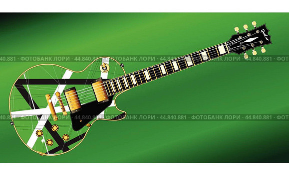 Criss Cross Guitar Paintwork. Стоковая иллюстрация, иллюстратор Alan Cotton / PantherMedia / Фотобанк Лори