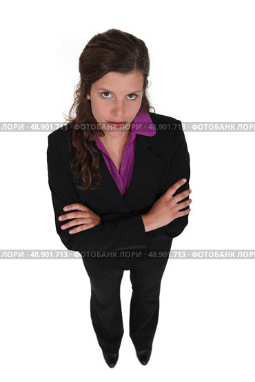 cross-armed woman. Стоковое фото, агентство Ingram Publishing / Фотобанк Лори