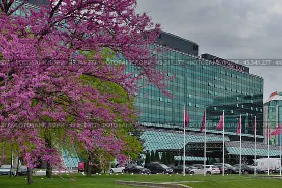 Crowne Plaza Hotel (2023 год). Редакционное фото, фотограф Шершунов Степан / Фотобанк Лори
