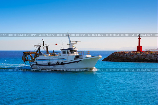 Cullera Xuquer river mouth Jucar in Valencia of Spain. Стоковое фото, агентство Ingram Publishing / Фотобанк Лори