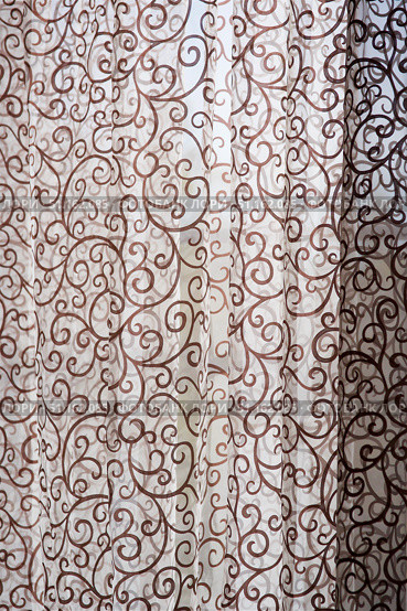 curtain drape of fabric hanging on the window. Стоковое фото, фотограф Наталия Кирсанова / Фотобанк Лори