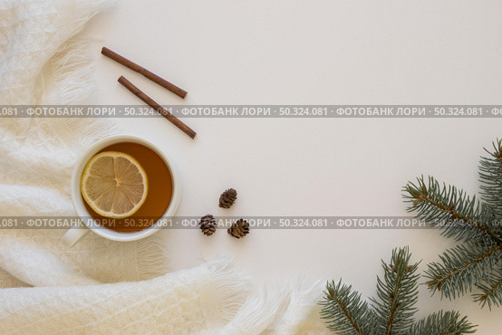 delicious hot tea with cinnamon rolls. Стоковое фото, агентство Ingram Publishing / Фотобанк Лори