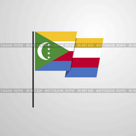 Democratic Republic of the Congo waving Flag design vector. Стоковая иллюстрация, агентство Ingram Publishing / Фотобанк Лори