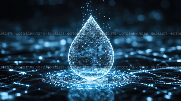 detection scanning radar water drop ai generated. Стоковое AI-изображение, AI-художник Vectorwin / Фотобанк Лори