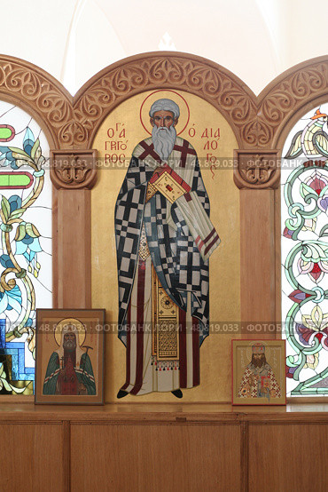 Дионисий Ареопагит, икона в Шамординской обители (2006 год). Редакционное фото, фотограф Дмитрий Неумоин / Фотобанк Лори