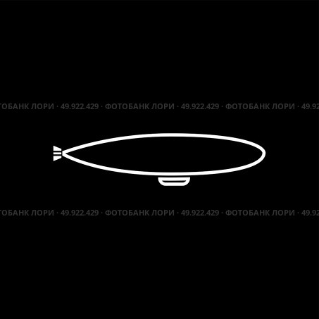 Dirigible white icon . Стоковая иллюстрация, агентство Ingram Publishing / Фотобанк Лори