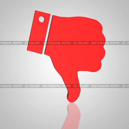 dislike 3d negative symbol. Стоковое фото, фотограф Piotr Stryjewski / PantherMedia / Фотобанк Лори