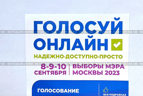 Дистанционное электронное голосование (2023 год). Редакционное фото, фотограф Victoria Demidova / Фотобанк Лори